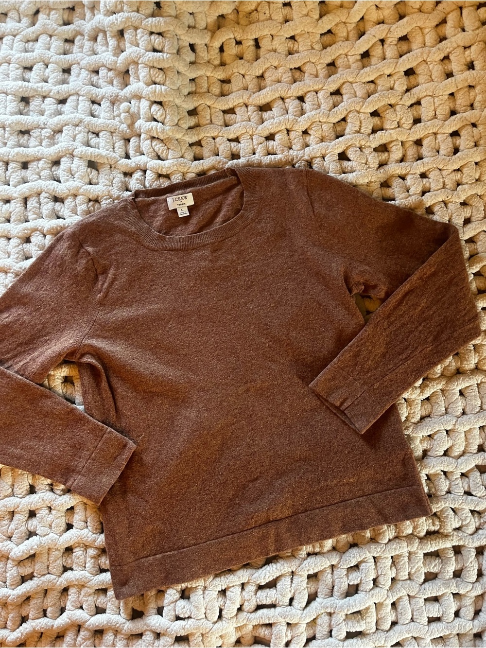 J. Crew Merino Wool/Cotton Crewneck Sweater